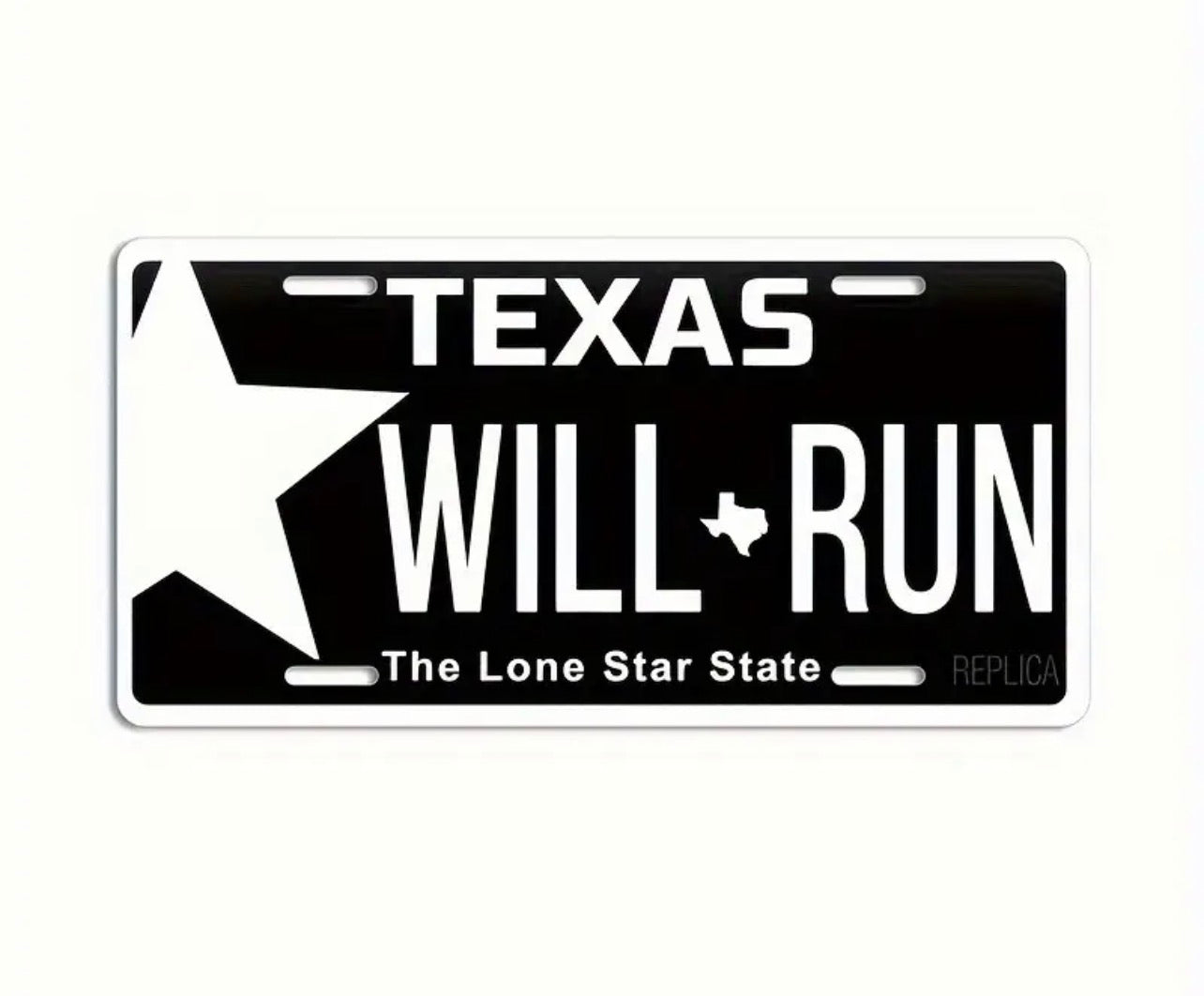 Will Run License Plate